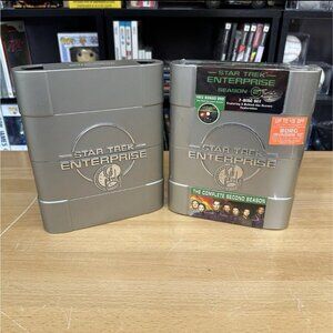 Star Trek Enterprise Season 1-2 DVD Set Hard Cases ( Season 2 Sealed )
